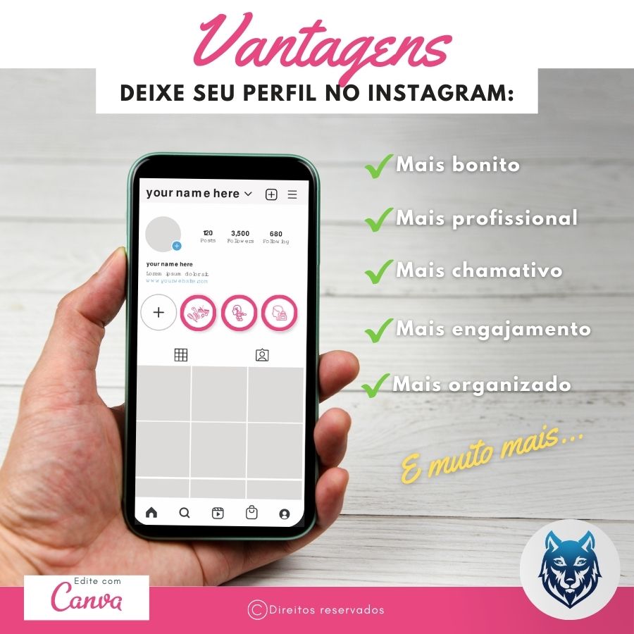 Design Destaque Highlights Stories P/ Salão de Cabeleireiras Rosa | Template Editável | Canva