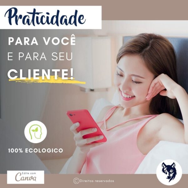 Cartão de Visitas Digital Interativo | Imobiliárias e Corretores de Imóveis | Cores Azul e Marrom Camurça | Template Editável | Canva