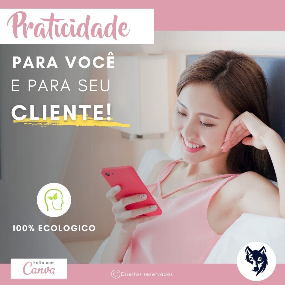 Cartão de Visitas Digital Interativo | Maquiadoras e Make Up | Cores Rosa Delicado | Template Editável | Canva