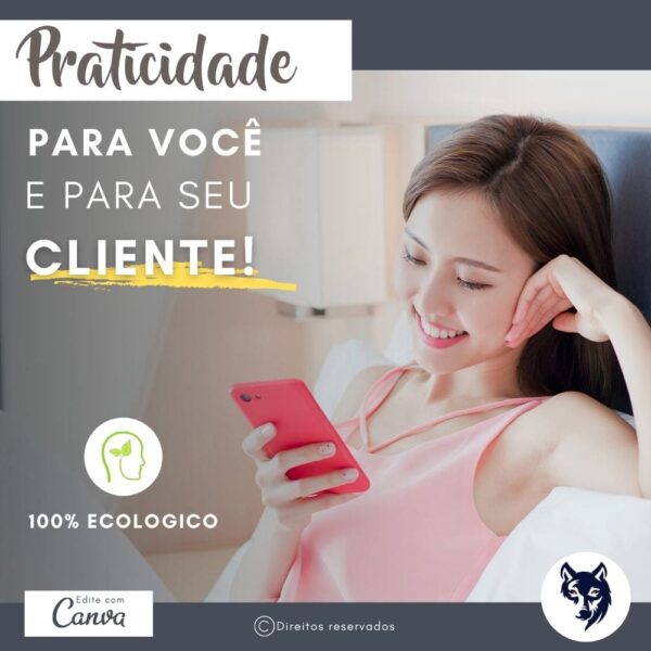 Cartão de Visitas Digital Interativo | Elegante para Ateliê e Depilação | Cores Marrom Gentil | V1 | Template Editável | Canva