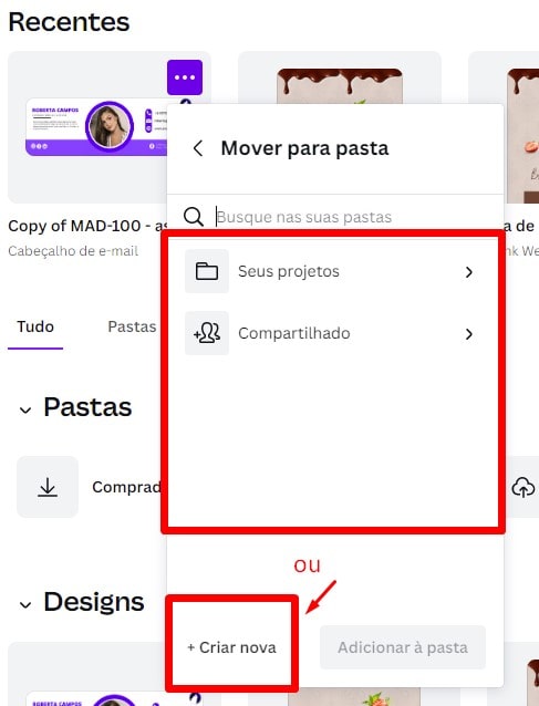 Como organizar seus projetos no canva-3-min