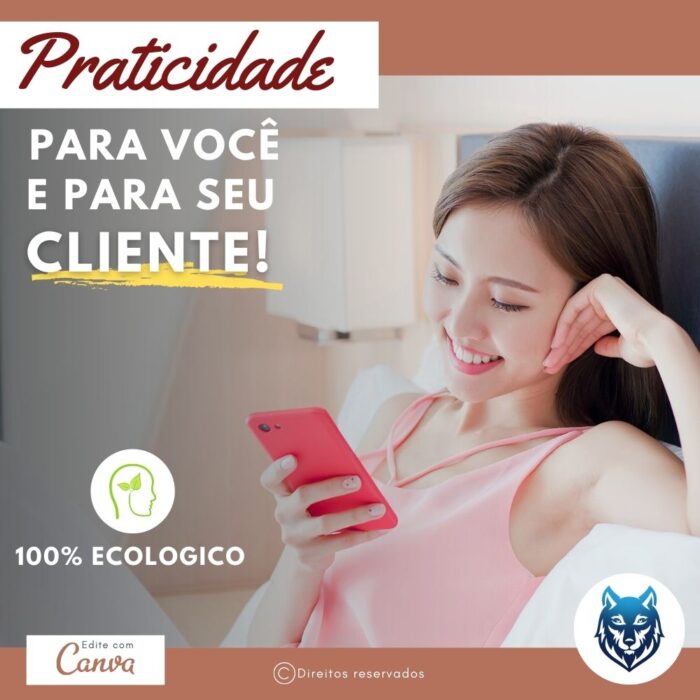 Cartão de Visitas Digital Interativo Vermelho Vinho e Bege com Textura | Template Editável | Canva - Image 4