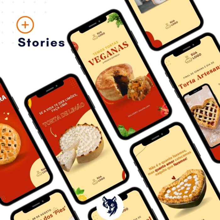 50 Posts Prontos Para Torterias | Social Media e Torterias | Instagram, Facebook e Whatsapp | V1 | Canva - Image 2