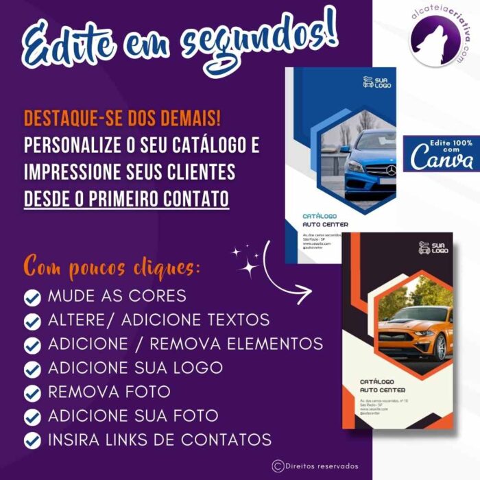 Catálogo Digital | Auto Center, Mecânica, Revendedor de Peças e Acessórios Automotivo | Azul e Cinza | Template Editável | Canva - Image 4