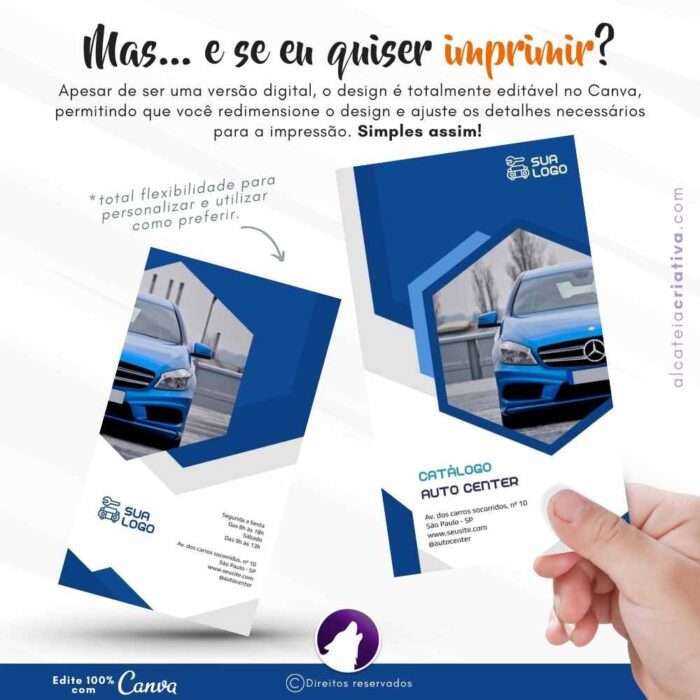 Catálogo Digital | Auto Center, Mecânica, Revendedor de Peças e Acessórios Automotivo | Azul e Cinza | Template Editável | Canva - Image 5