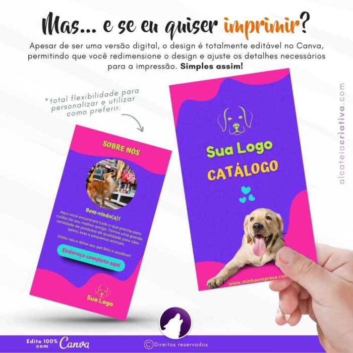 Catálogo digital interativo | Pet Shop Divertido | Template Canva | Catálogo Exclusivo  | Catálogo de Serviços para Pet Shop - Image 5