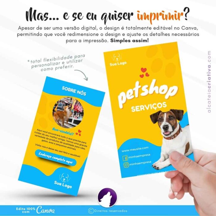 Catálogo digital interativo | Pet Shop Patinhas Feliz | Template Canva | Catálogo Exclusivo  | Catálogo de Serviços para Pet Shop - Image 5