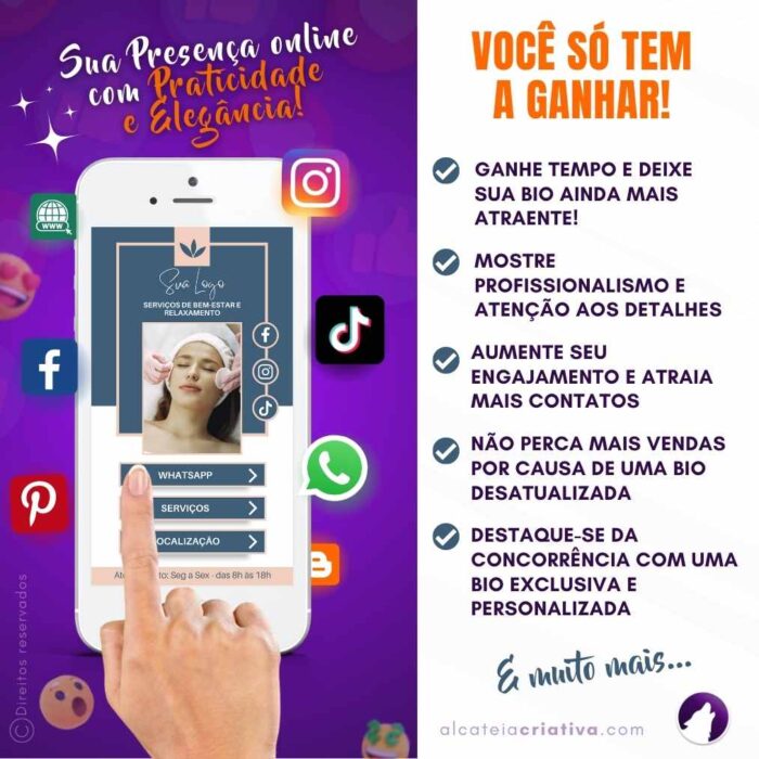Mini-site editável Para Link Na Bio Para Spas e Casas de Relaxamento | Spa Relax | Instagram, Tik Tok | Template Editável | Canva - Image 2