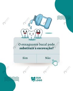 O enxaguante bucal pode substituir a escovação? | Post